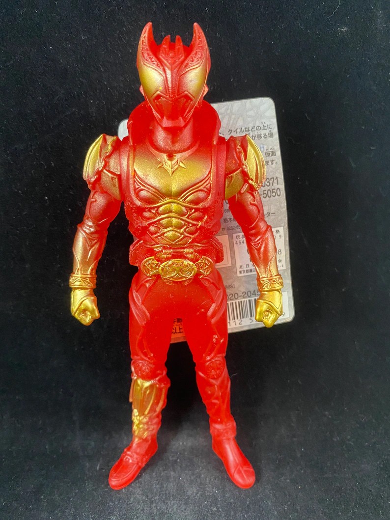 *Limited* Rider Hero Series Kamen Rider Kiva Special Red Color Edition Puri! Kiva! Go Summer Character Festival 2008 Soft Vinyl Figure by Bandai