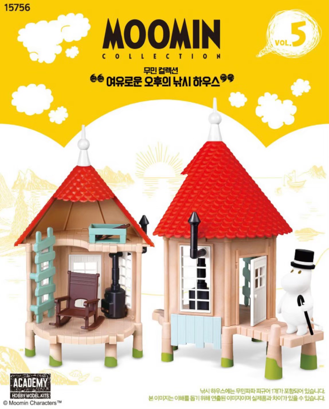 ฟิกเกอร์ Moomin Collection Vol.1-5 by Academy Hobby Model Kits