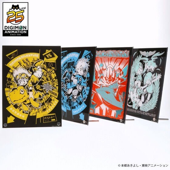 PRE-ORDER : Digimon Adventure 25th Anniversary Acrylic Board Designed by Kenji Watanabe