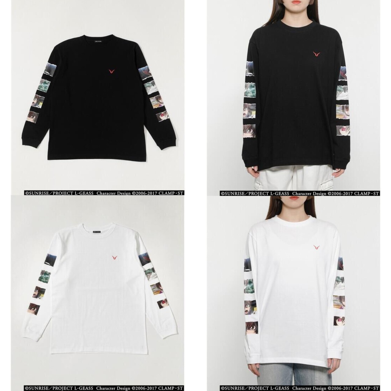 PRE-ORDER : Code Geass R4G Long Sleeve T-shirt Lelouch & Suzaku Pattern (Lelouch and Suzaku's History)