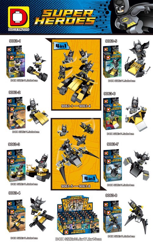 DLP 9063 1-8 Super Heroes Batman 8 in 2