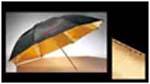 Gold Reflector Umbrella (Gold inside black outside) 84cm (33inc.)UB-003
