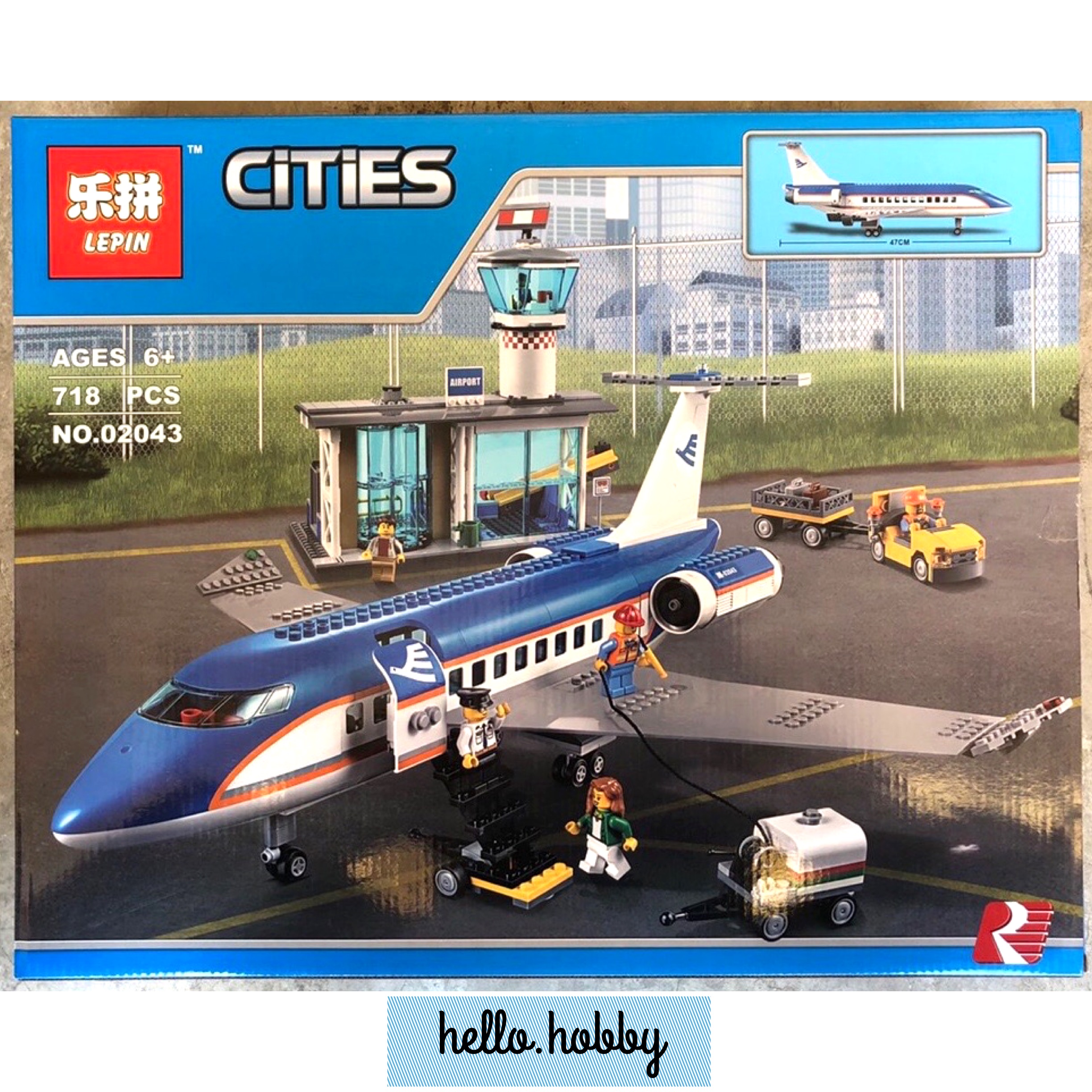 Lepin 02043 Airport Passenger Terminal 718pcs