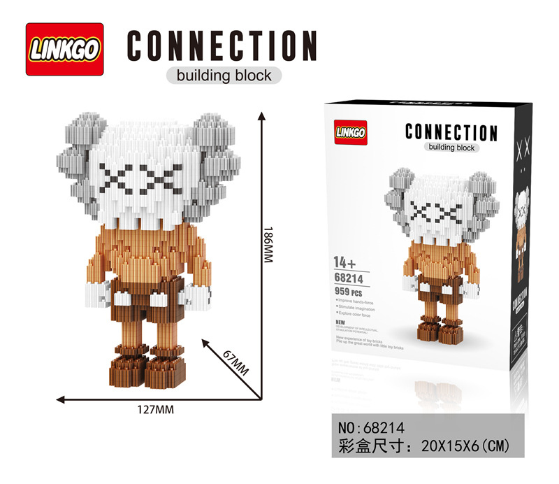 Linkgo 68214-68216 KAWS (แบบเฟือง)
