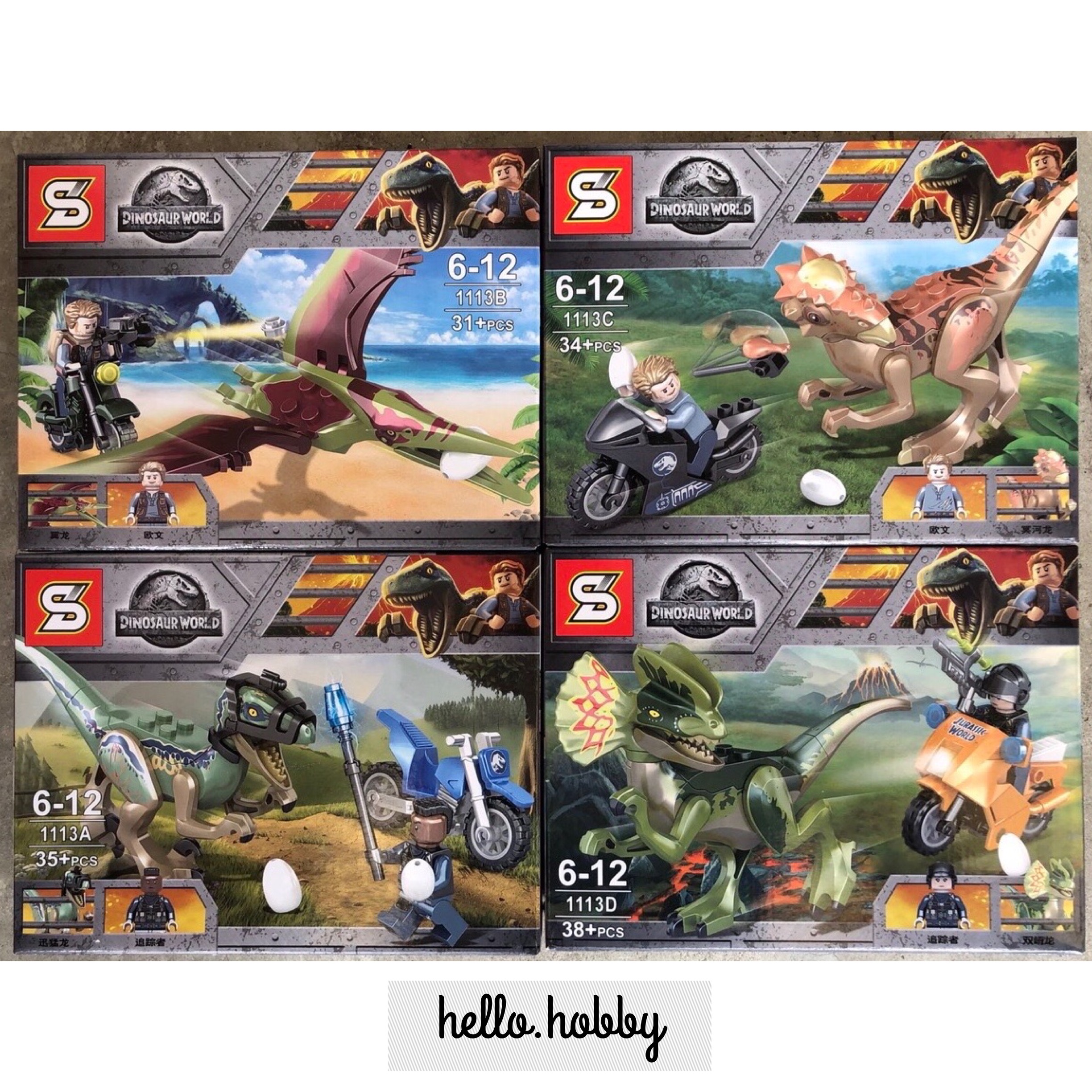 SY 1113 A-D Dinosaur