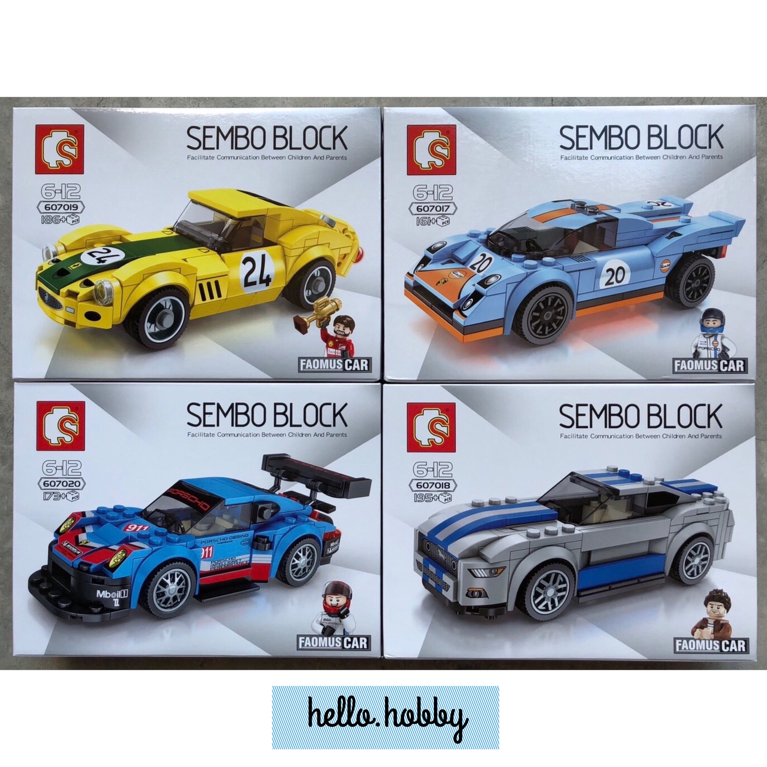 Sembo Block SD 607017-607020 Speed Champions