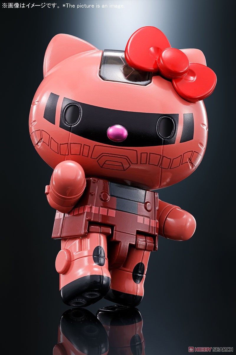 CHOGOKIN Char's Zaku II x Hello Kitty by Bandai