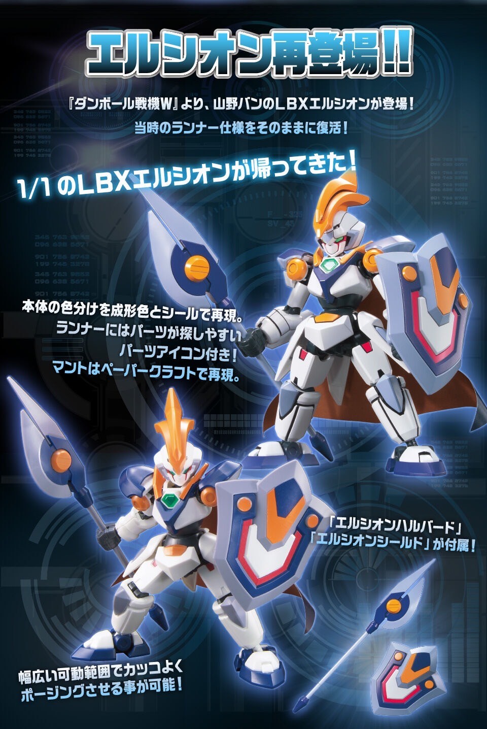PRE-ORDER : LBX Elysion / Perseus Plastic Model