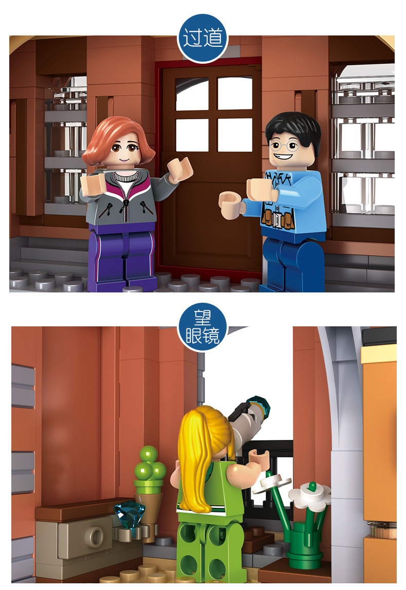 Hsanhe 31001 Train Station 1046pcs