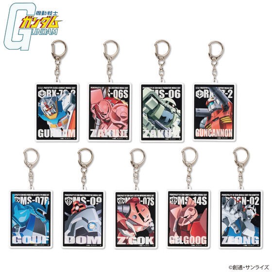 PRE-ORDER : Mobile Suit Gundam Mobile Suit Acrylic Charm