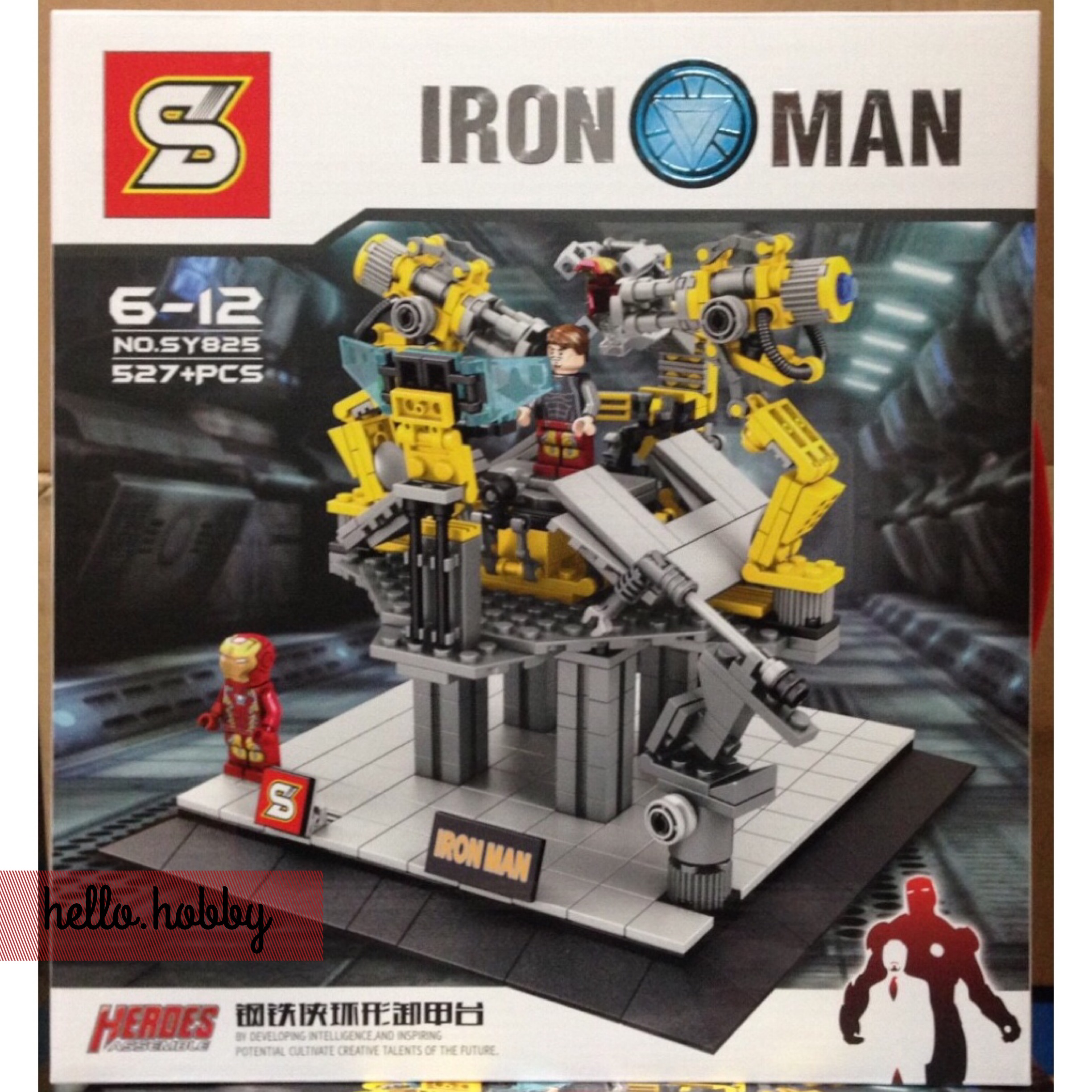 SY 825 Iron Man Suit Up Stage 527pcs