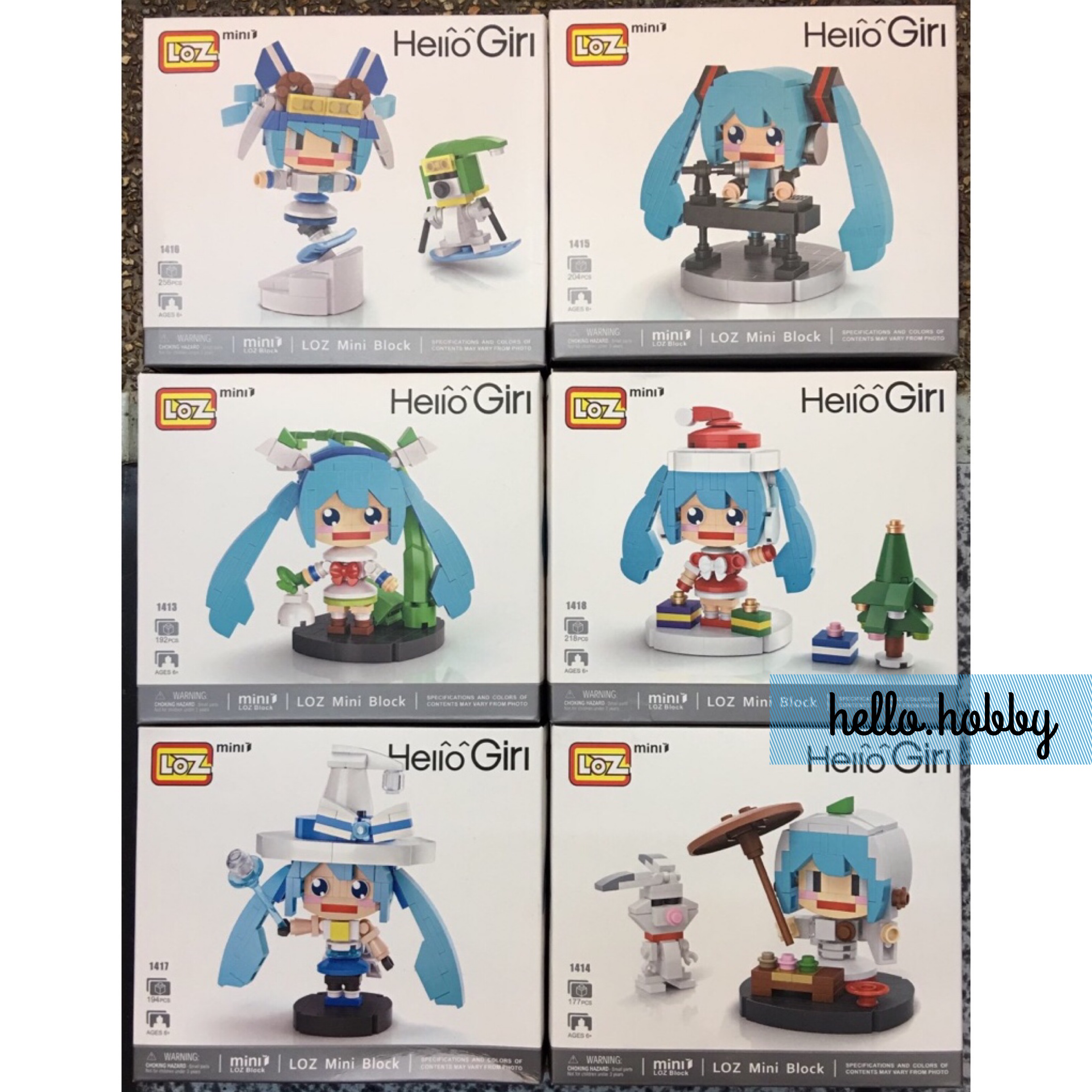 LOZ 1413-1418 Hello Girl Hatsune Miku