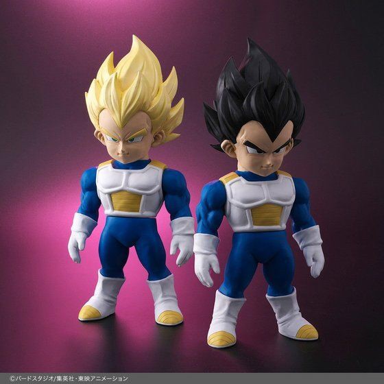 PRE-ORDER : Dragon Ball Retro Soft Vinyl Collection Vegeta / Super Saiyan Vegeta