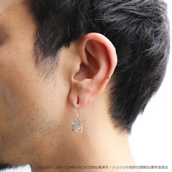PRE-ORDER : [JAM HOME MADE Collaboration] JoJo's Bizarre Adventure: Diamond is unbreakable Rohan Kishibe Heaven's Door Earring (for one ear)