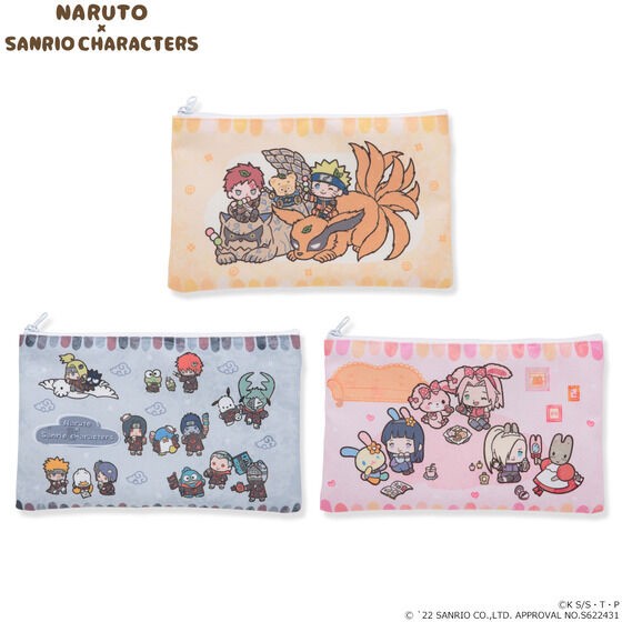 PRE-ORDER : NARUTO x Sanrio Characters Mini Pouch All 3 types