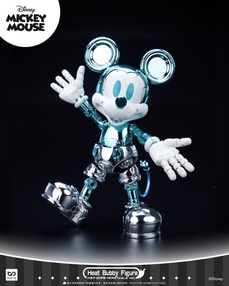 Heat Bubby Figure - Disney - Mickey Mouse Mysterious Exhibition Limited Golden / Blue Version by INFINITY TOYS (HeatBoys)