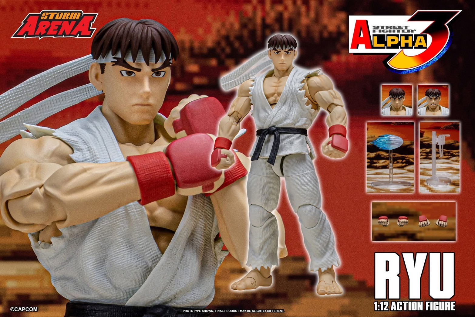 Pre-order : STORM ARENA Street Fighter Alpha 3: Ryu 1/12 Scale Action Figure by Storm Collectibles
