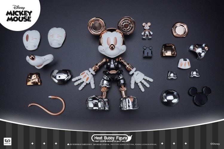 Heat Bubby Figure - Disney - Mickey Mouse Mysterious Exhibition Limited Golden / Blue Version by INFINITY TOYS (HeatBoys)