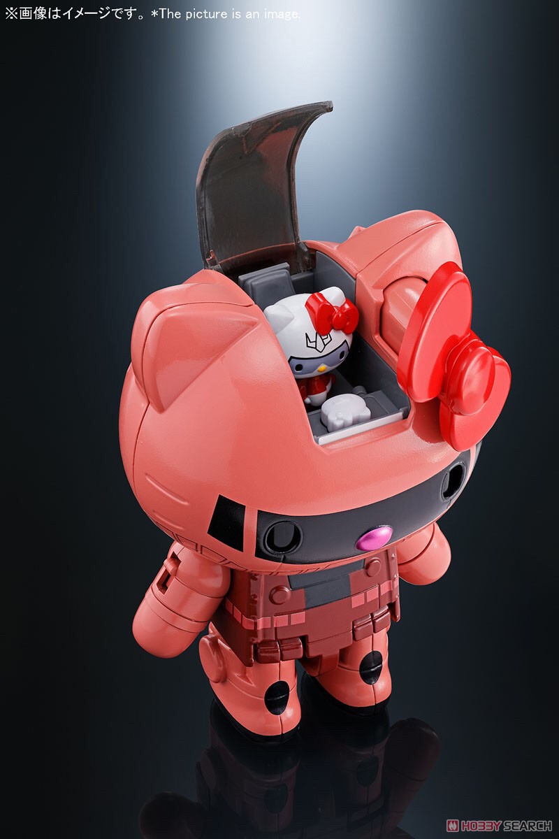 CHOGOKIN Char's Zaku II x Hello Kitty by Bandai