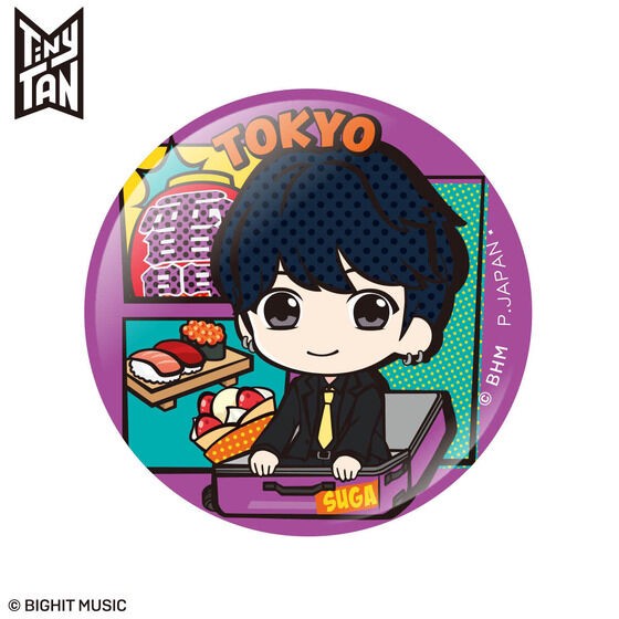 PRE-ORDER : TinyTAN TRAVEL COLLECTION Tin Badge