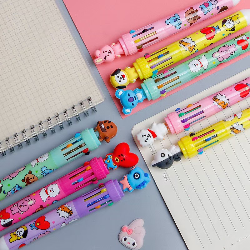 ปากกาลูกลื่น BT21 10สี ขนาด 0.5mm 29฿ 💥💥