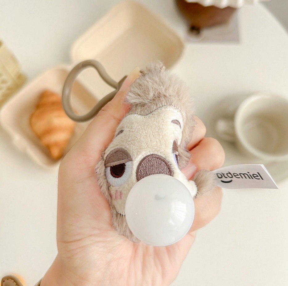 ตุ๊กตาพวงกุญแจ แบบบีบ ลิขสิทธิ์แท้ - Disney - Zootopia Bubble Gum Plush Pendant Keychain by Potdemiel