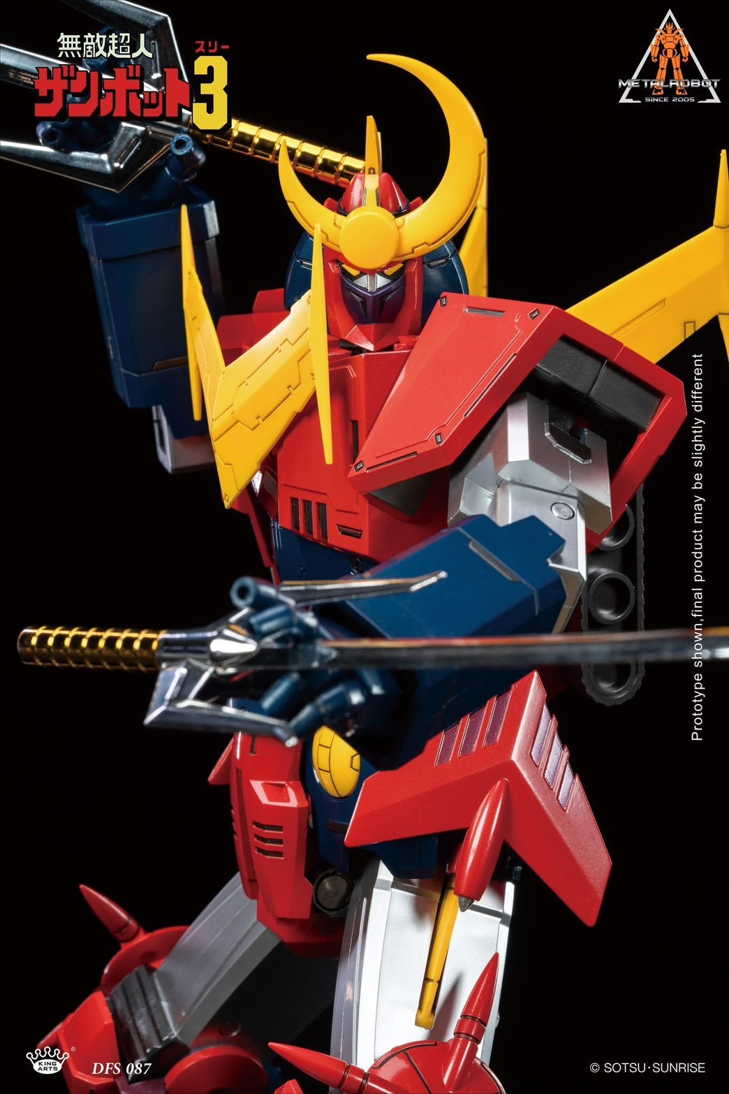 Pre-order : Invincible Super Man Zambot 3 Diecast Action Figure by King Arts