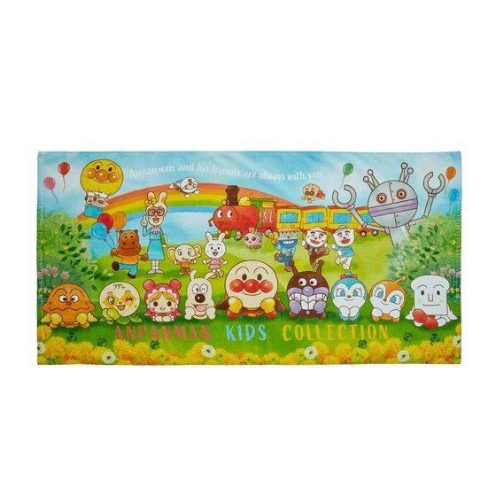 PRE-ORDER : Anpanman Picnic Pattern Bath Towel [ANPANMAN KIDS COLLECTION]