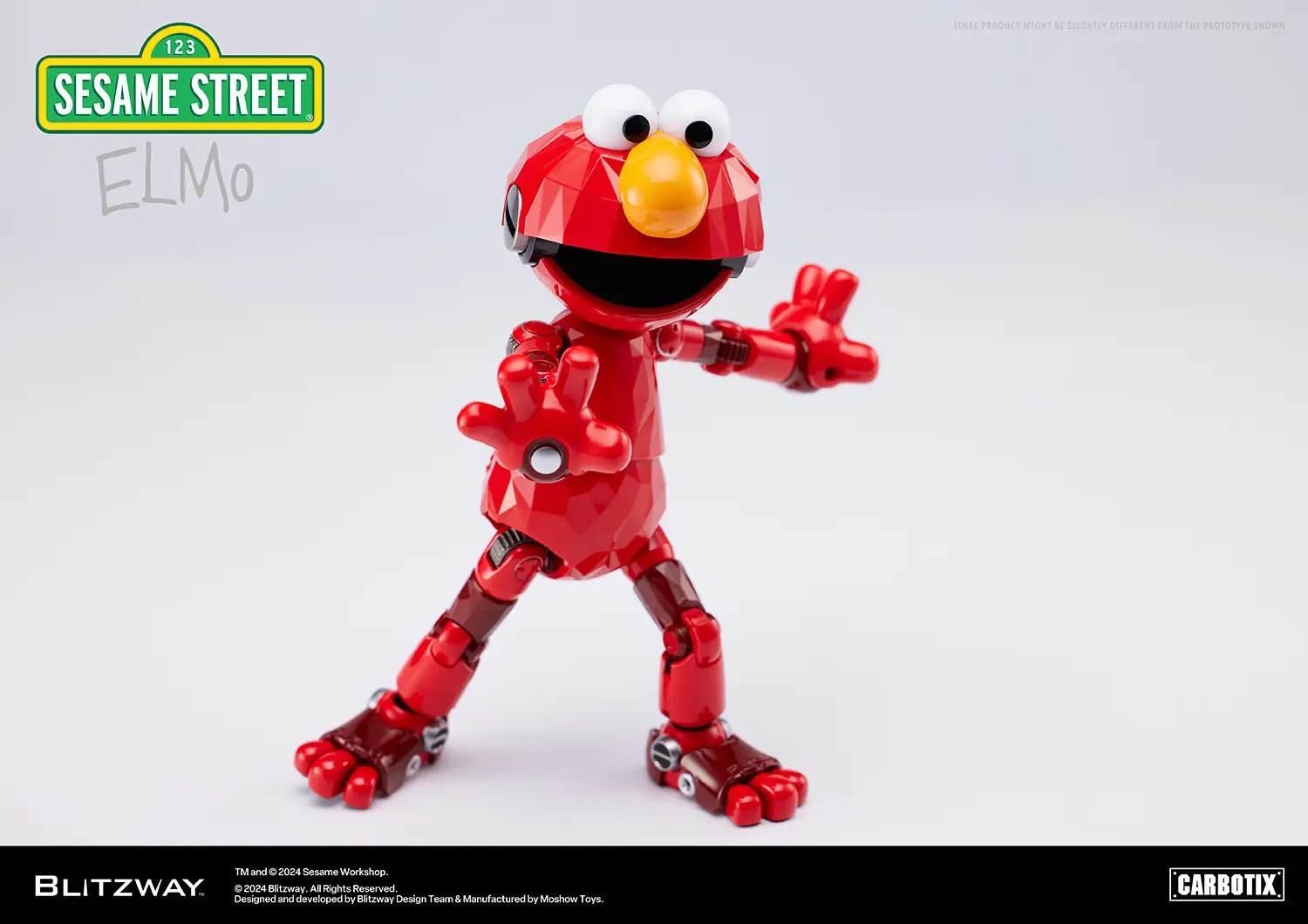 หุ่นยนต์ CARBOTIX - Sesame Street DX Ver. (Set of 3 : Elmo & Cookie Monster & Big Bird) by Blitzway (มีกล่องน้ำตาล)