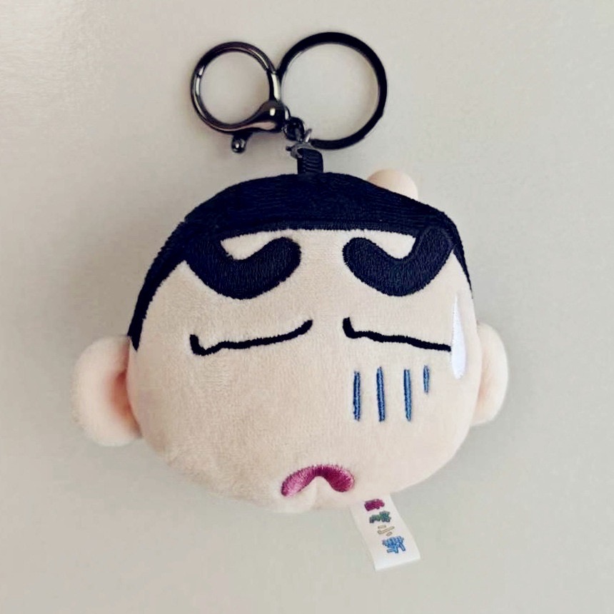 ตุ๊กตาพวงกุญแจ ชินจังหัวปูด Crayon Shinchan Plush Keychain by Futabasha