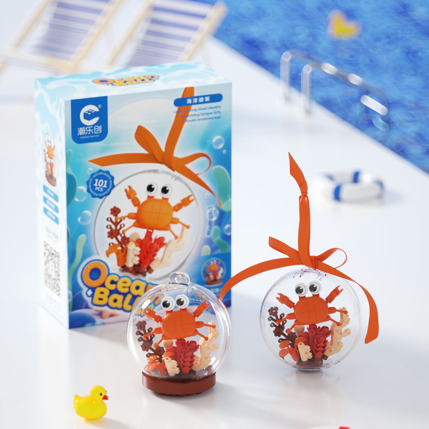 ตัวต่อนาโนสัตว์ทะเลจิ๋ว - CLC - The Ocean Ball Building Blocks (มีไฟ)