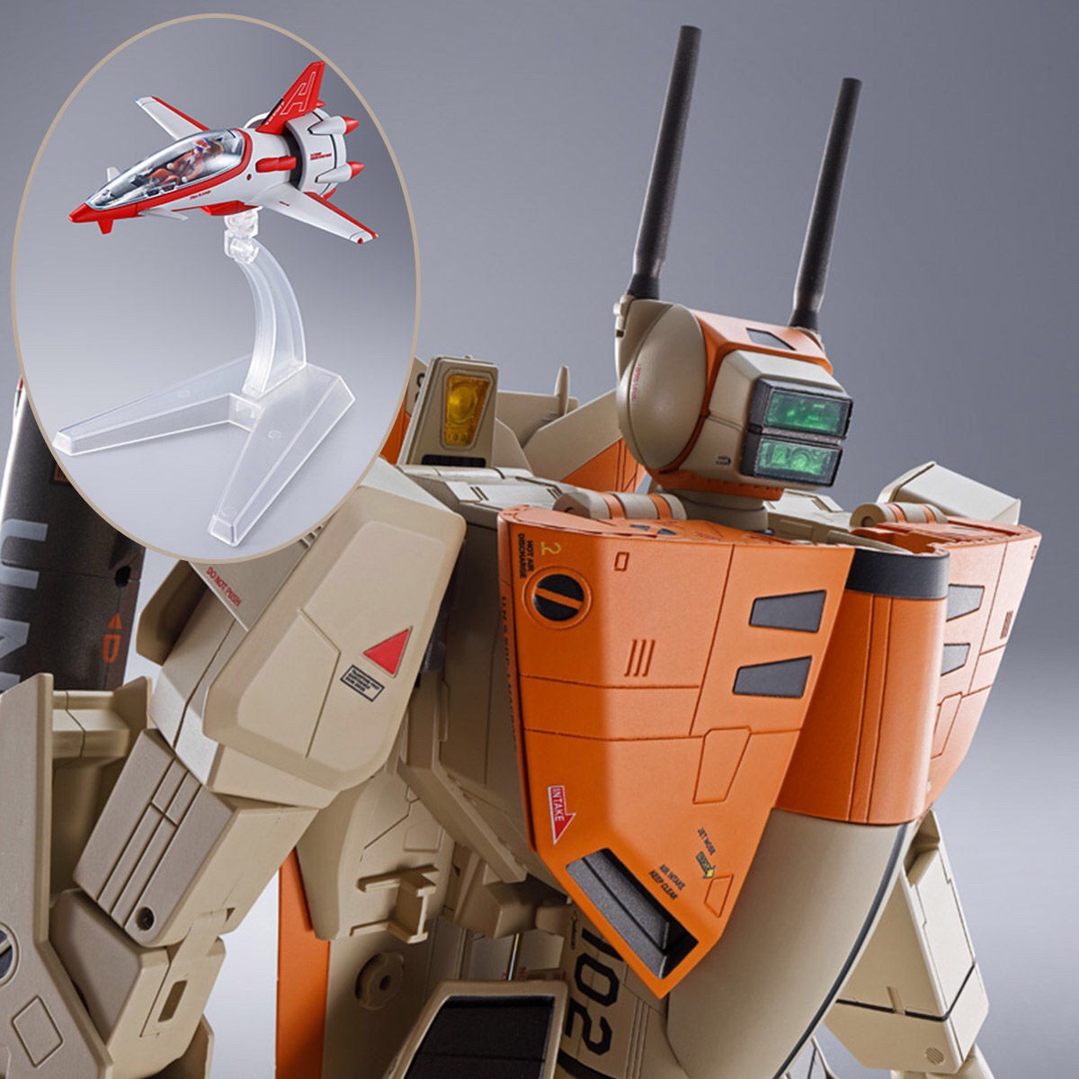 DX Chogokin VF-1D Valkyrie & Fan Racer (Limited Lot JP มีกล่องน้ำตาล) by Premium Bandai
