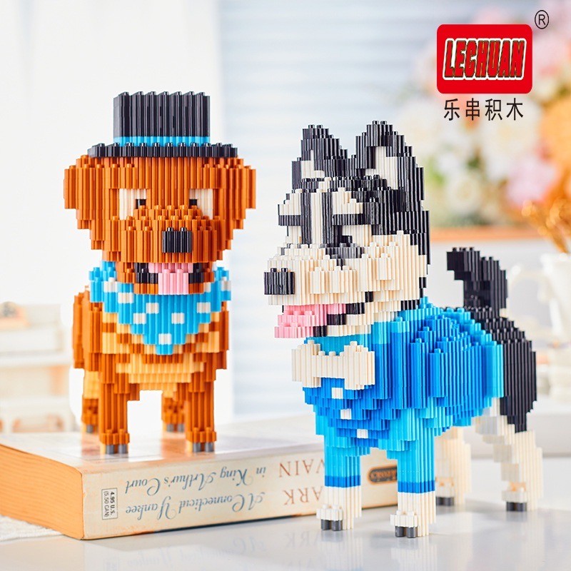 ตัวต่อนาโน Size XL - Lechuan 68687 - 68690 Dog in a Suit