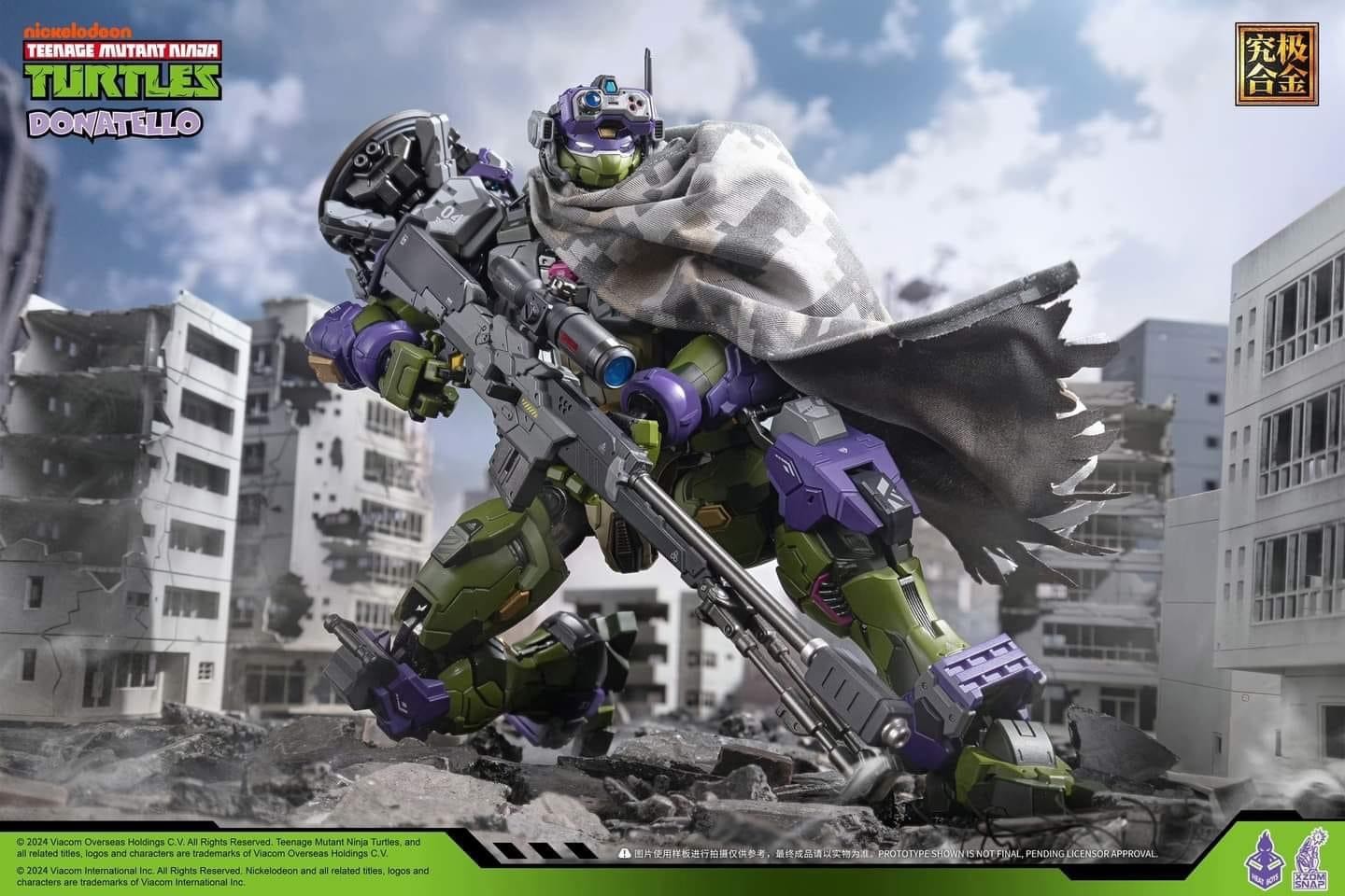 Pre-order : MechaHeat Teenage Mutant Ninja Turtles Donatello Diecast Action Figure by HeatBoys x XZOM SNAP