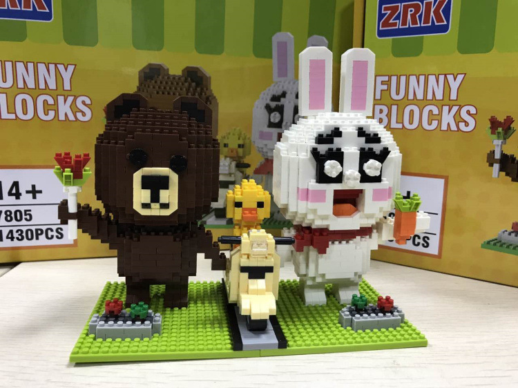 ZRK 7805 Line Town Brown, Cony and Sally 1430pcs