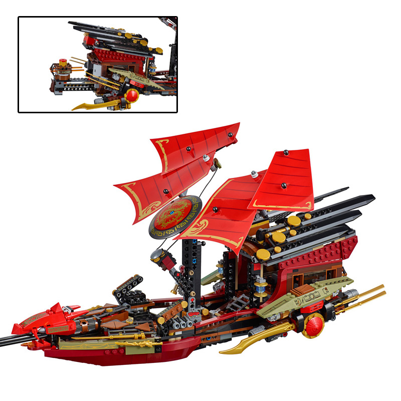 Queen 89008 Ninjago Final Flight of Destiny's Bounty 1325pcs