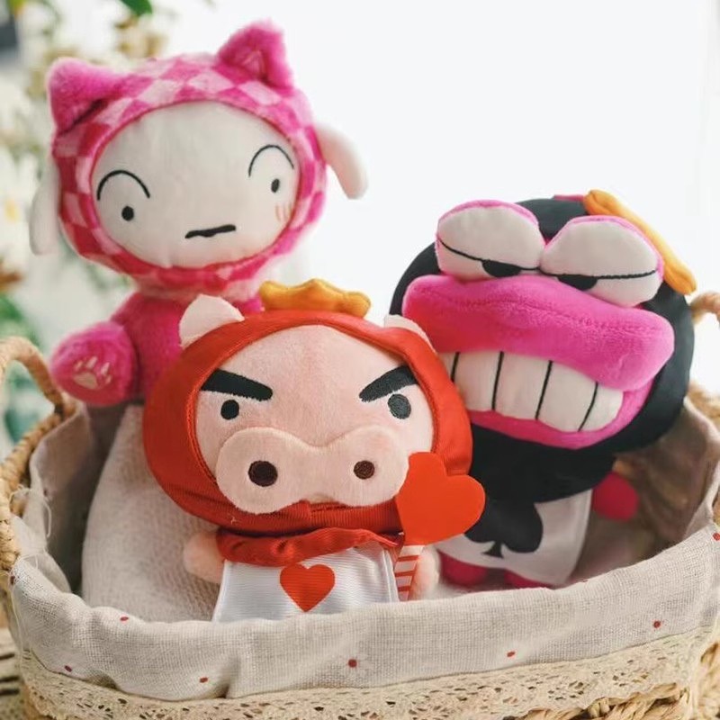 ตุ๊กตาพวงกุญแจ Crayon Shinchan x Alice in Wonderland Series Plush Keychain by LDCX