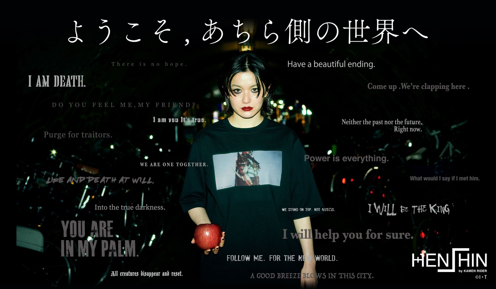 PRE-ORDER : Design T-shirt ―VILLAIN― ｜ HENSHIN by KAMEN RIDER