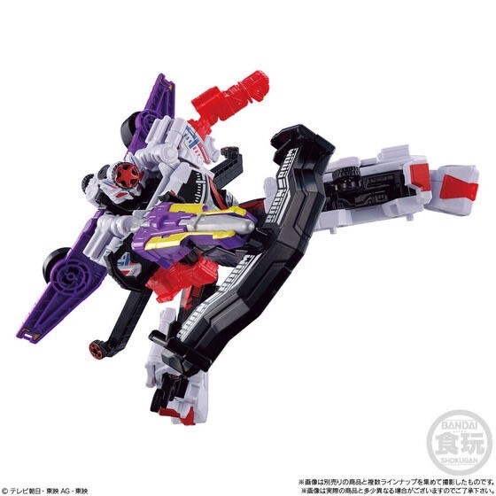 PRE-ORDER : Mini Pla Bakuage Sentai Boonboomger Gattai Series 03 Byunbyum Mach Robo & Boonboom Marine & Boonboom Safari Set