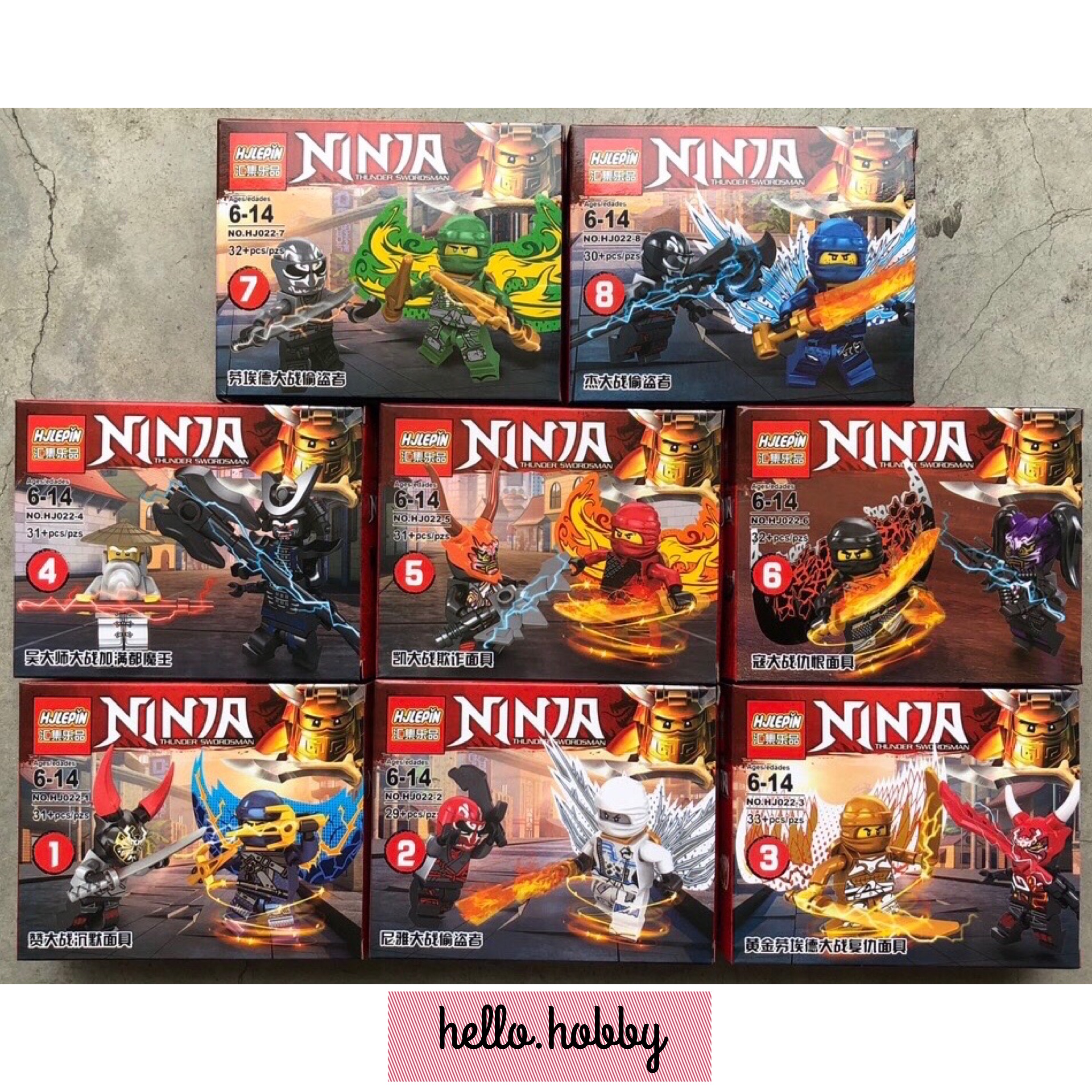Hjlepin HJ 022 1-8 Ninjago