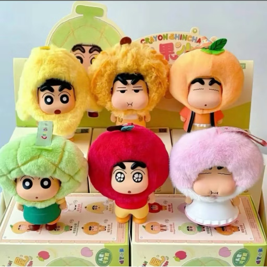 โมเดลพวงกุญแจ Crayon Shinchan - Fruit Cottage Series Pendant Keychain by Top Toy