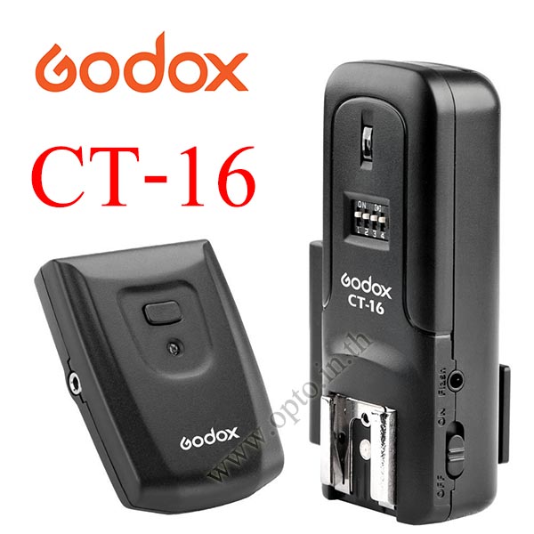 Godox CT-16 Set Wireless Radio Flash Trigger Transmitter + Receiver For Sony Canon Nikon