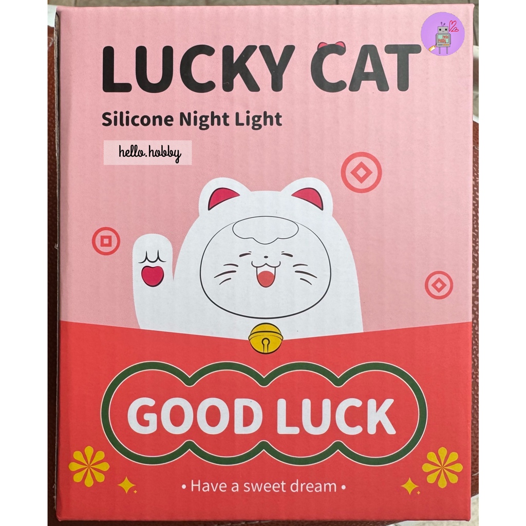 Maneki-Neko Lucky Cat Night Light Series LED Lamp