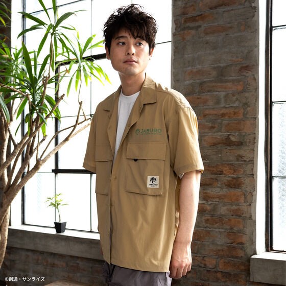 PRE-ORDER : STRICT-G JABURO "Mobile Suit Gundam" Field Open Collar Shirt