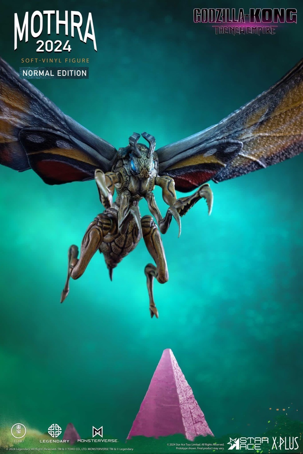 Pre-order : Godzilla x Kong: The New Empire Mothra (2024) Soft Vinyl Figure (Normal Edition) / (Deluxe Edition) by X-Plus / Star Ace