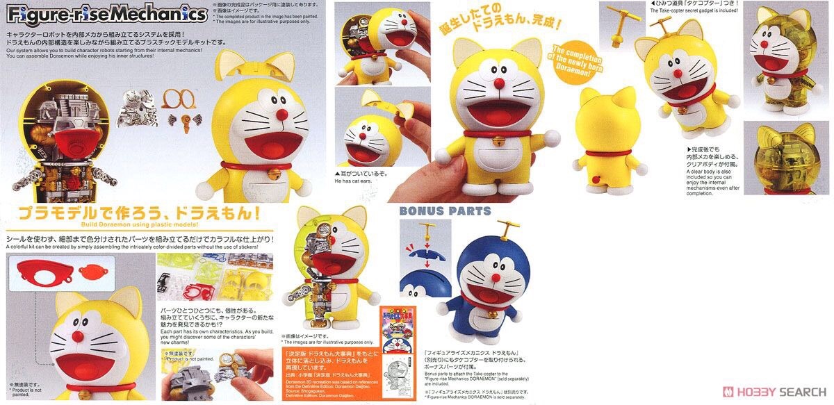 Figure-rise Mechanics Doraemon (Ganzo Ver.) by Bandai