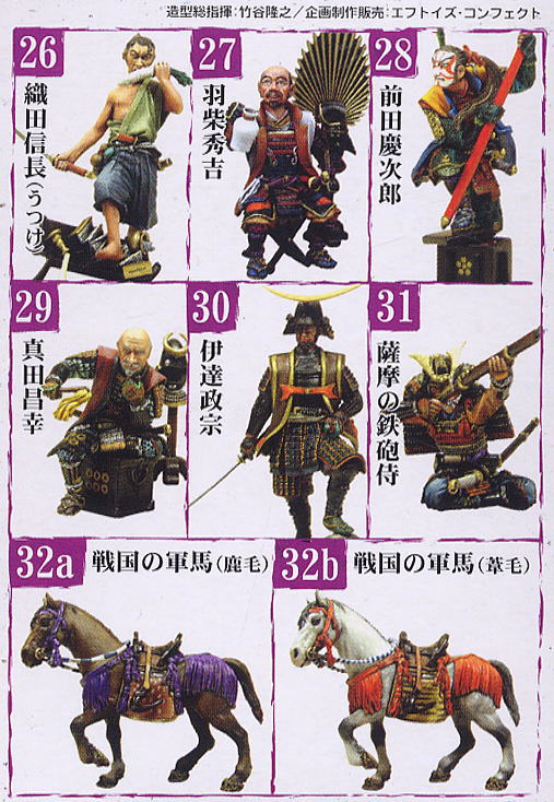 Historical Figure Museum Part 4 by F-Toys (Set of 15)