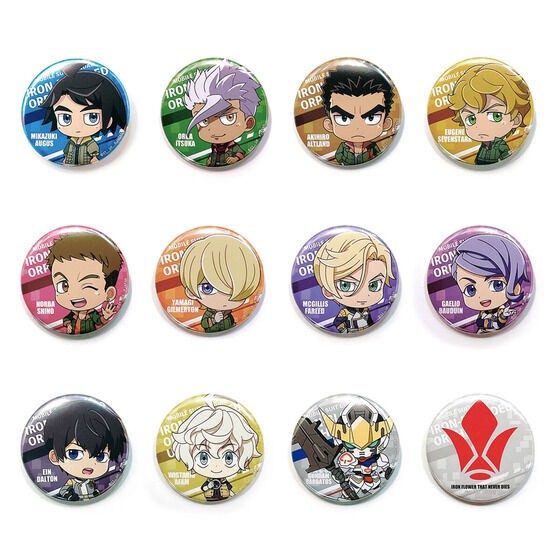 PRE-ORDER : "Mobile Suit Gundam Iron-Blooded Orphans" & "Wild Hunt" Trading Round Can Badge (BOX Sale)