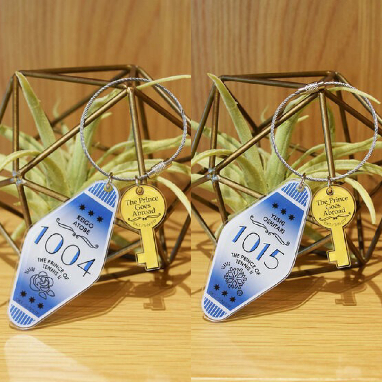 PRE-ORDER : New Prince of Tennis The Prince Goes Abroad Room Key Holder with Key Charm