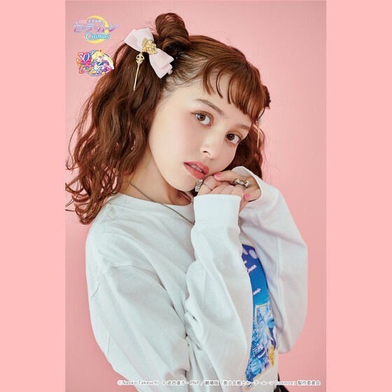 PRE-ORDER : Movie version "Sailor Moon Cosmos" x RoseMarie seoir Collaboration Ribbon Barrette (all 4 colors)